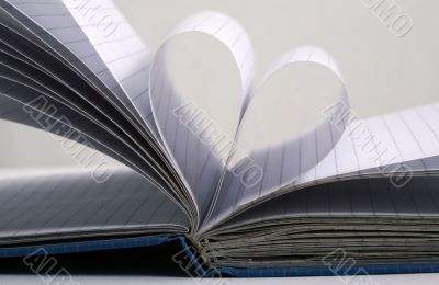 Heart from pages Heart from pages