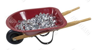 Wheelbarrow Full of Silver Stones Wheelbarrow Full of Silver Stones