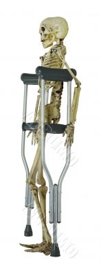 Skeleton on Crutches