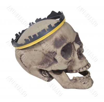 Skull Wearing Skyline Crown