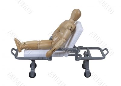 Patient Sitting on a Gurney