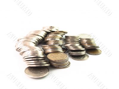 Isolated russian coins Isolated russian coins