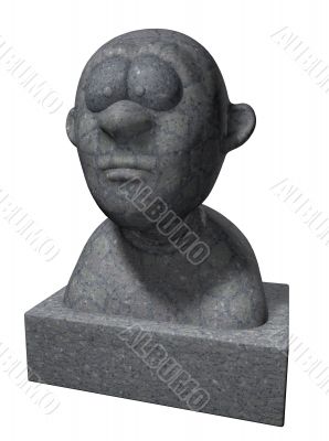 cartoon bust