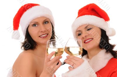 two women santa