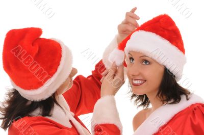 two women santa