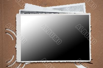 Blank photo frame