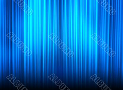 Beautiful blue velvet curtains