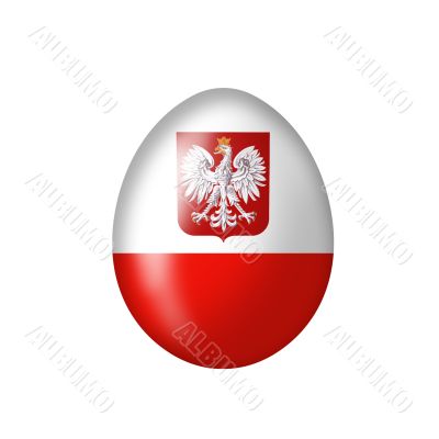 Egg with a Polish coat of arms