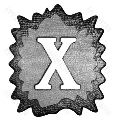 3d Letter a in metal, on a white isolated background. 3d Letter a in metal, on a white isolated background.