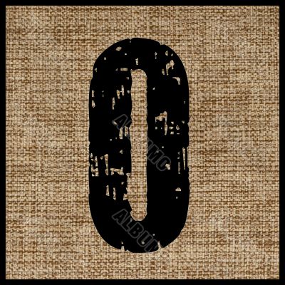 number on the fabric.