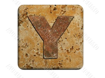 3d Letter a in stone, on a white isolated background. UPPERCASE 3d Letter a in stone, on a white isolated background. UPPERCASE