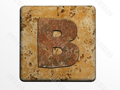3d Letter a in stone, on a white isolated background. UPPERCASE 3d Letter a in stone, on a white isolated background. UPPERCASE