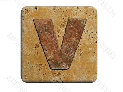 3d Letter a in stone, on a white isolated background. UPPERCASE 3d Letter a in stone, on a white isolated background. UPPERCASE