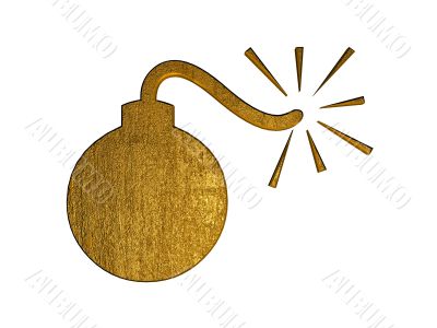 3d golden bomb symbol
