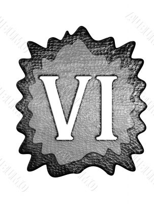 3d metal roman number 3d metal roman number