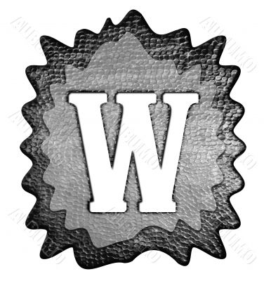 3d Letter a in metal, on a white isolated background. 3d Letter a in metal, on a white isolated background.