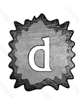 3d Letter a in metal, on a white isolated background. 3d Letter a in metal, on a white isolated background.