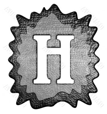 3d Letter a in metal, on a white isolated background. 3d Letter a in metal, on a white isolated background.