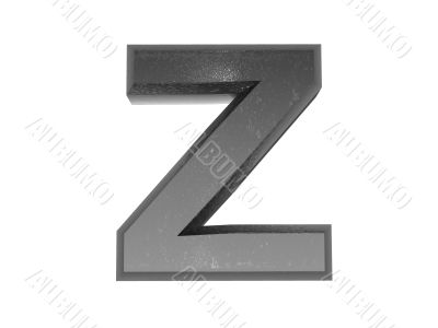 3d alphabet a in metal, on a white isolated background. 3d alphabet a in metal, on a white isolated background.