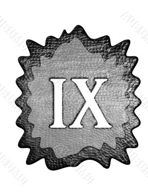 3d metal roman number 3d metal roman number