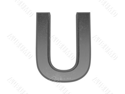 3d alphabet a in metal, on a white isolated background. 3d alphabet a in metal, on a white isolated background.