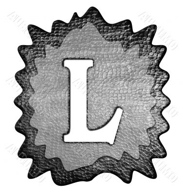 3d Letter a in metal, on a white isolated background. 3d Letter a in metal, on a white isolated background.