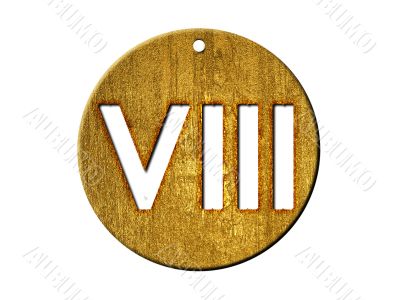 3d golden normal numbers and with Roman numeral 