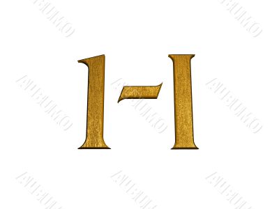 3d golden normal numbers and with Roman numeral 