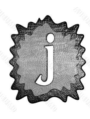 3d Letter a in metal, on a white isolated background. 3d Letter a in metal, on a white isolated background.