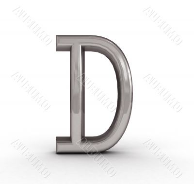 One letter of golden alphabet One letter of golden alphabet