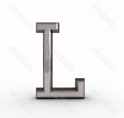 One letter of golden alphabet One letter of golden alphabet