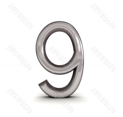 3d metal nine number 