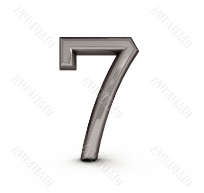 3d metal  seven number 