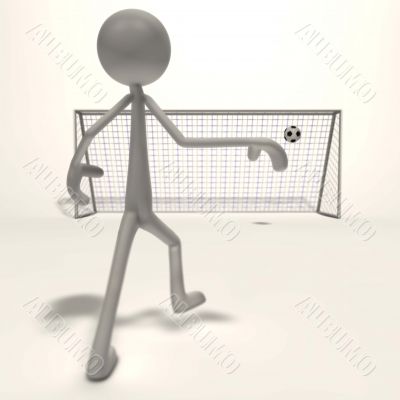 figure shoots for goal