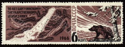 50-year anniversary of Barguzinsky reserve on post stamp