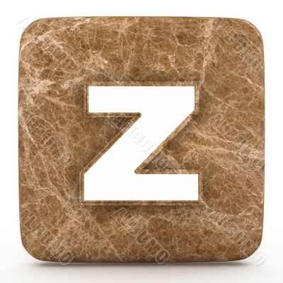 Letter a in Marble, on a white isolated background.