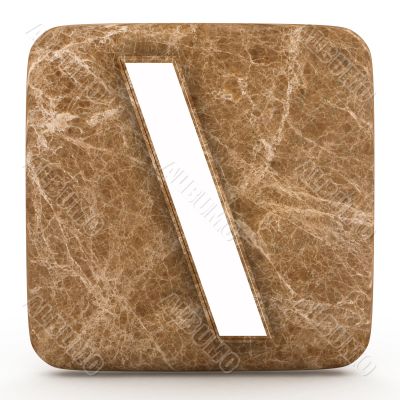 Marble symbol on a white isolated background. 