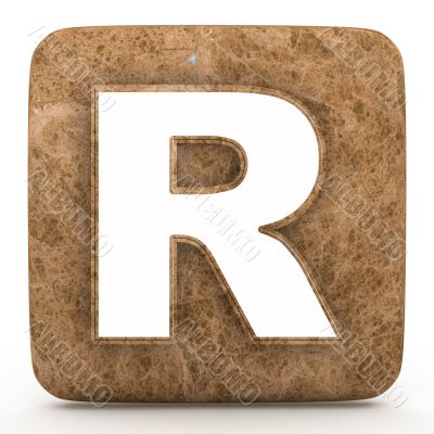 Letter a in Marble, on a white isolated background. Letter a in Marble, on a white isolated background.