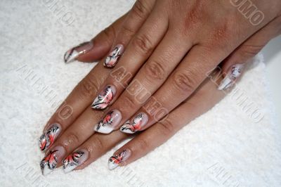 flower manicure flower manicure