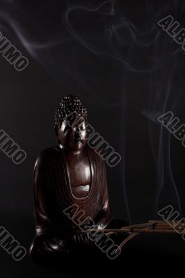 Buddha on black background Buddha on black background