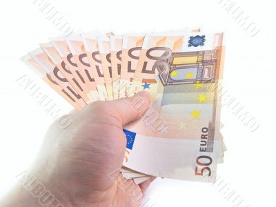 The isolated 50 euros The isolated 50 euros