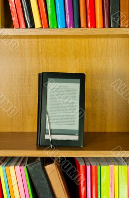 Electronic book reader - Electronic library concept