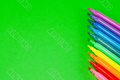 Colorful felt pens 