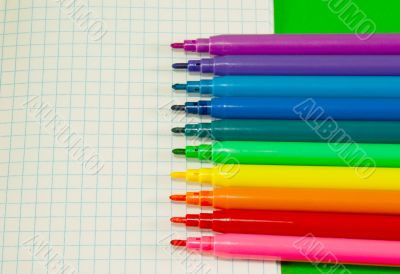 Colorful felt pens Colorful felt pens
