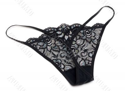 Black feminine panties
