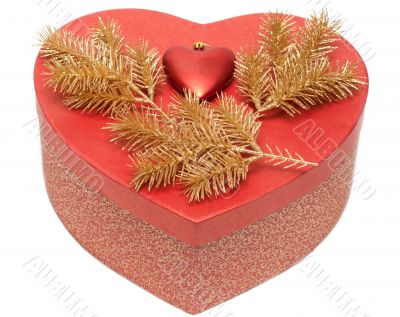 Red box in form heart