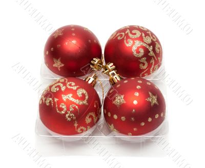 Red cristmas balls