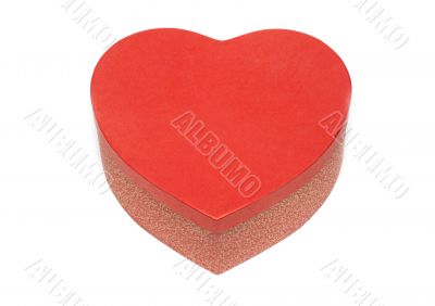 Gift box in form heart