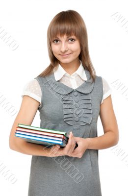 Young girl with book
