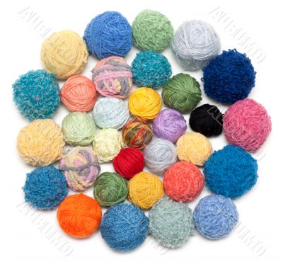 Ball of the threads for knitting